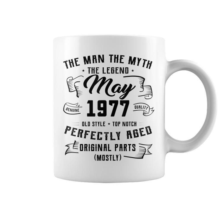 Mens Man Myth Legend May 1977 45Th Birthday Gift 45 Years Old  Coffee Mug