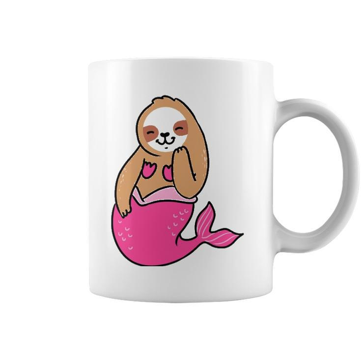 Mermaid Sloth  Cute Sloth Coffee Mug
