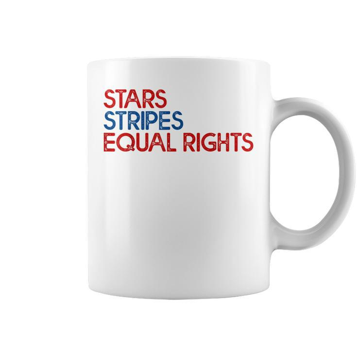Messy Bun American Flag Pro Choice Star Stripes Equal Right  V3 Coffee Mug