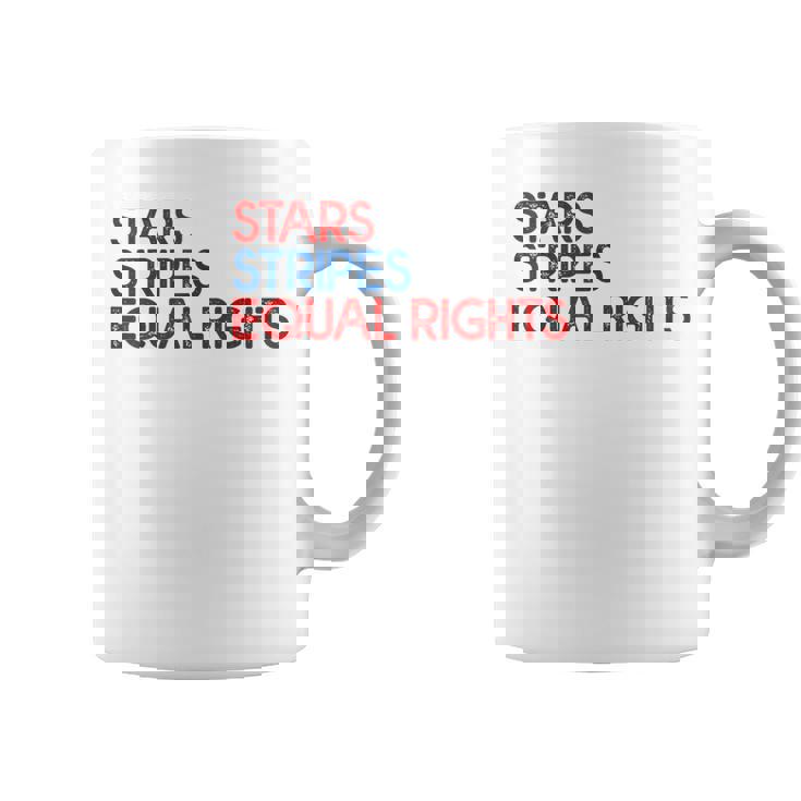 Messy Bun American Flag Pro Choice Star Stripes Equal Right  V3 Coffee Mug