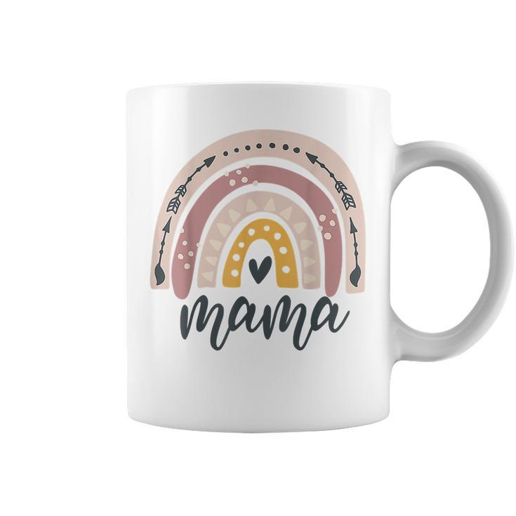 Mothers Day Boho Rainbow Mama Mom Mommy New Mom  Coffee Mug