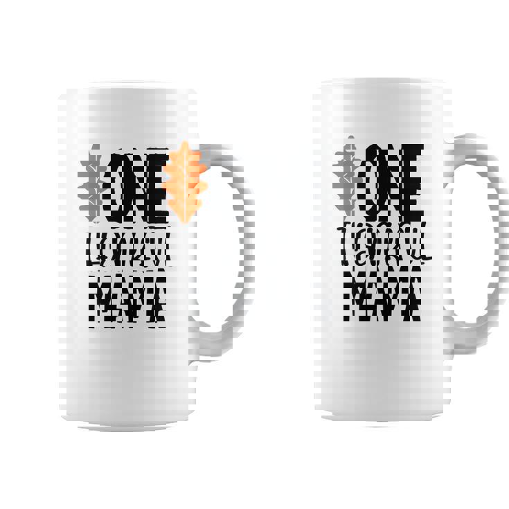 One Thankful Mama Fall Gift For Mom Coffee Mug