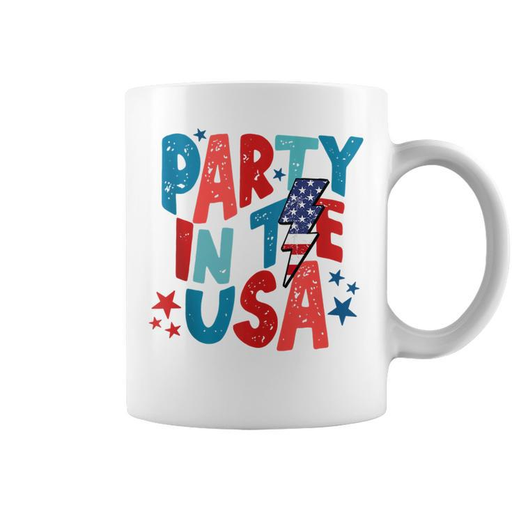 Party In The Usa Funny 4Th Of July American Flag  Coffee Mug