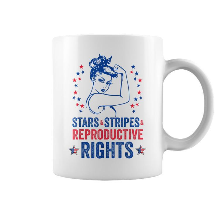 Patriotic 4Th Of July  Stars Stripes Reproductive Right  Coffee Mug