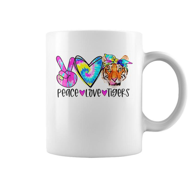Peace Love Tigers Funny Graphic  Coffee Mug