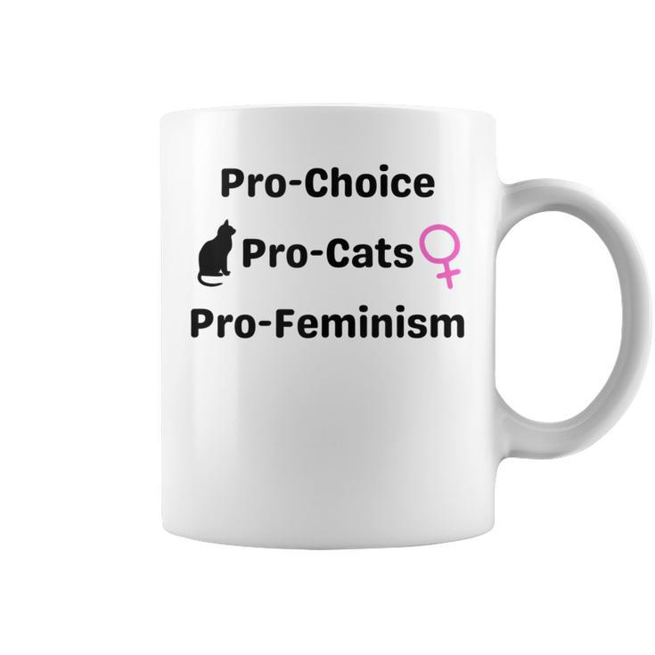 Pro Choice Feminism And Cats Cute Roe V Wade 1973  Coffee Mug