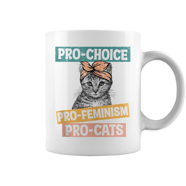 Pro Choice Pro Feminism Pro Cats Feminism Feminist  Coffee Mug