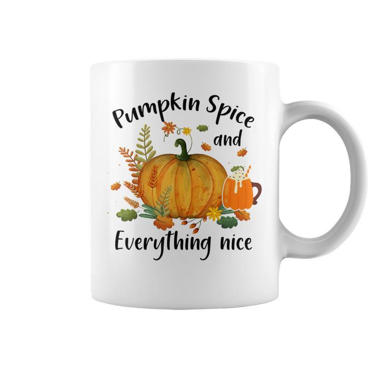 Pumpkin Spice And Everything Nice Funny Thanksgiving Apparel  Coffee Mug