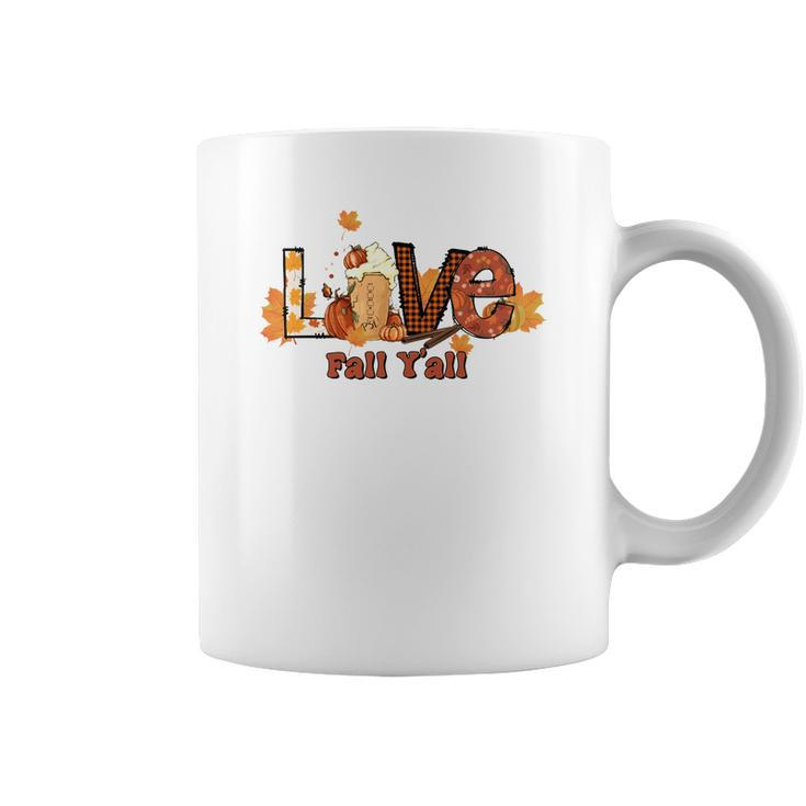 Pumpkin Spice Latte Love Fall Yall Coffee Mug