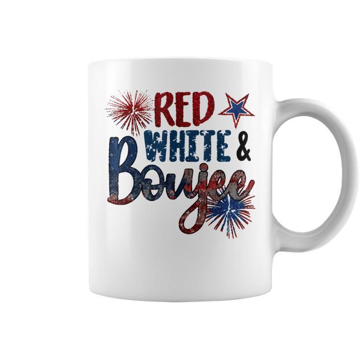 Red White And Boujee 4Th Of July Fourth Of July Vintage  Coffee Mug