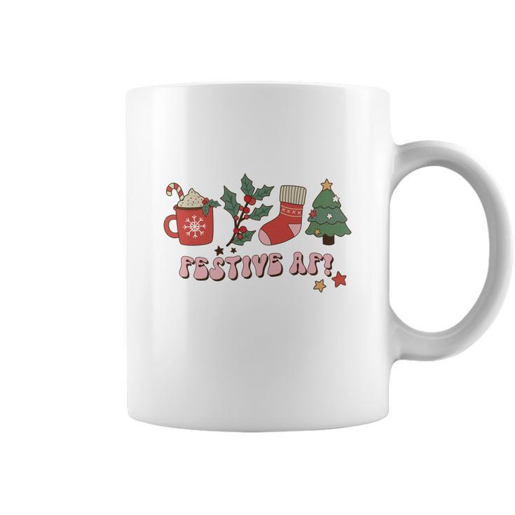 Retro Christmas Christmas Coffee Festive Af Coffee Mug