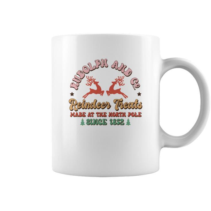 Retro Christmas Rudolph And Co Reindeer Treats Coffee Mug
