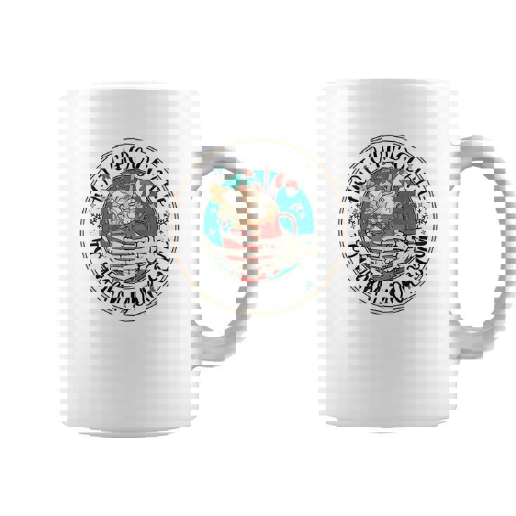 Retro Christmas Skeleton Hot Chocolate To Warn Your Soul Coffee Mug