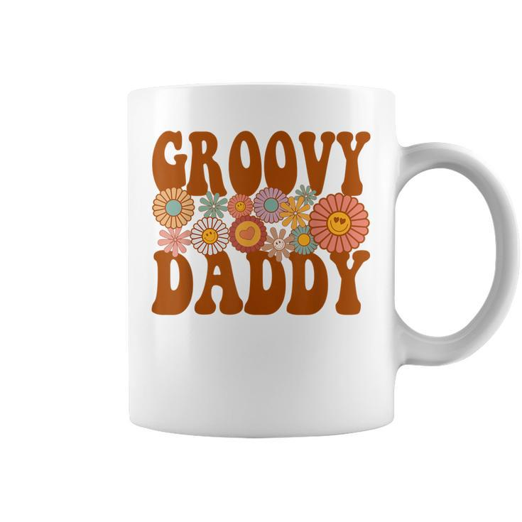 Retro Groovy Daddy Matching Family 1St Birthday Party  Coffee Mug