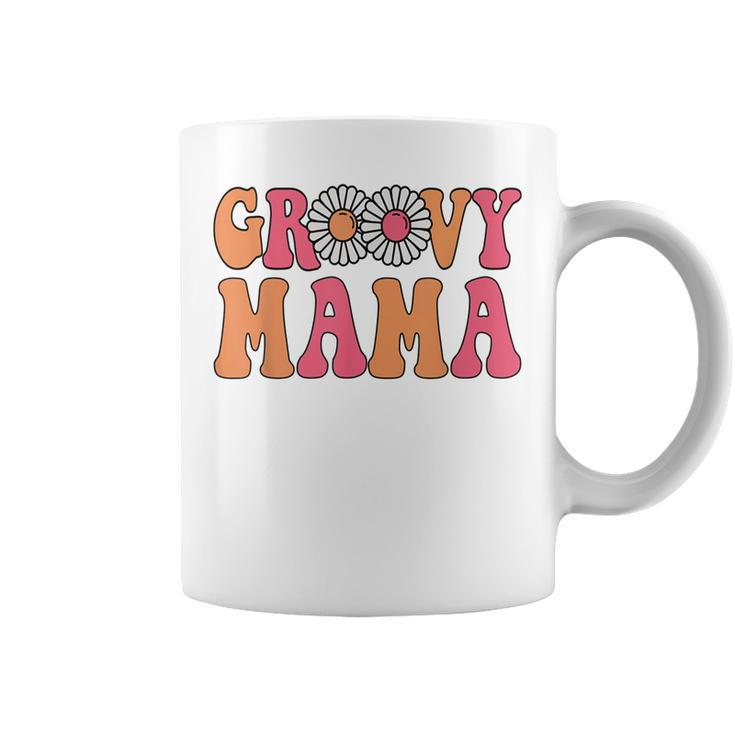 Retro Groovy Mama Matching Family 1St Birthday Party  V2 Coffee Mug