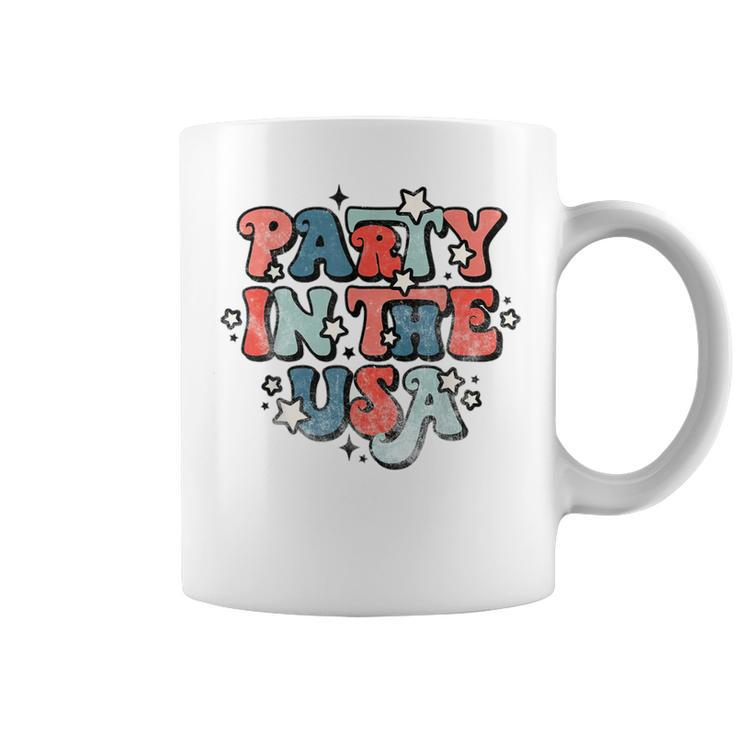 Retro Party In The Usa 4Th Of July Patriotic  Coffee Mug