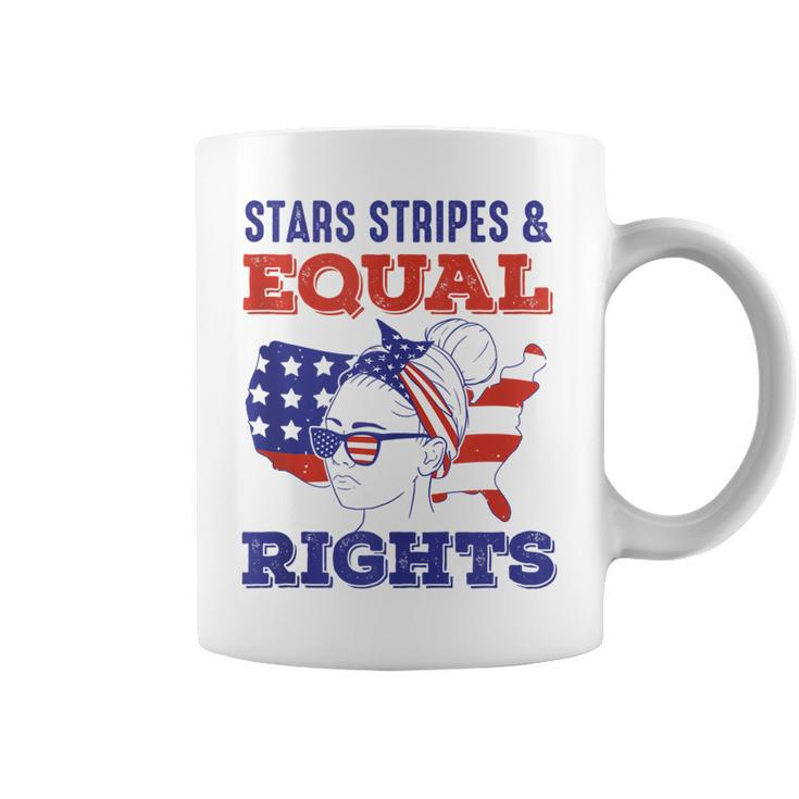 Retro Pro Choice Feminist Stars Stripes Equal Rights  Coffee Mug