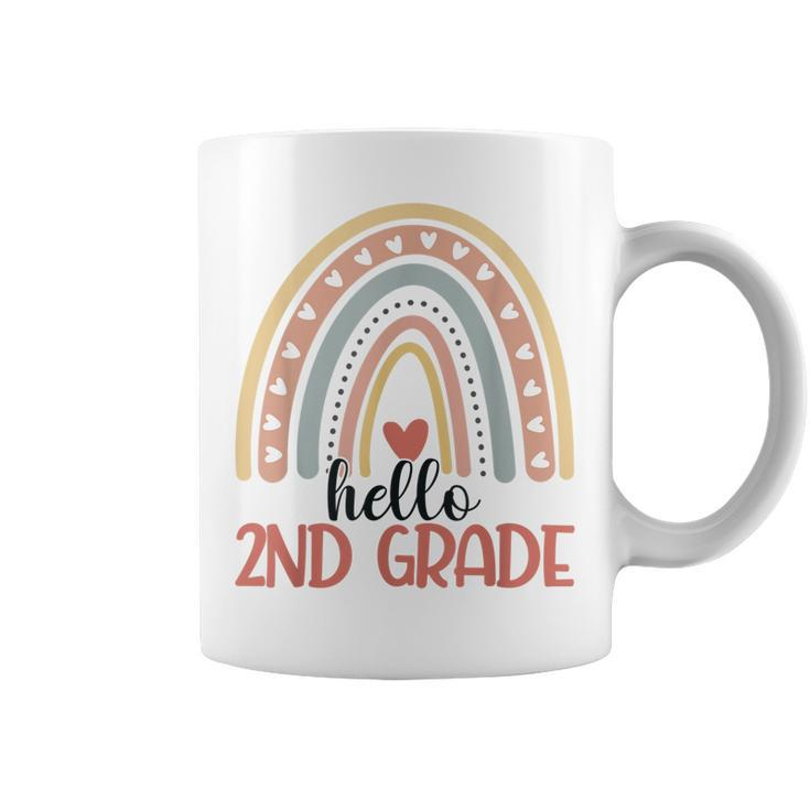 Second Grade Rainbow Teacher Hello 2Nd Grade Boys Girls  Coffee Mug