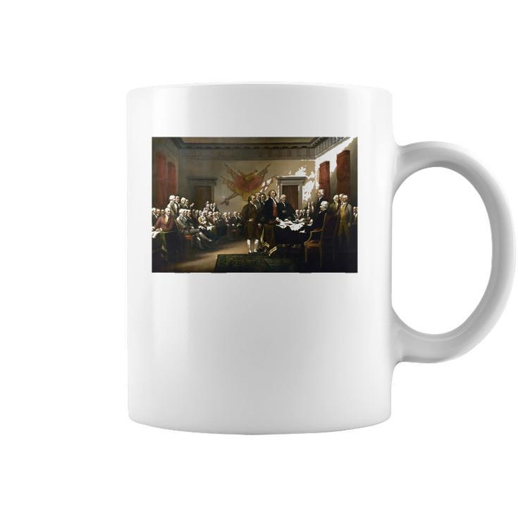 Signing The Declaration Of Independence 4Th Of July Coffee Mug