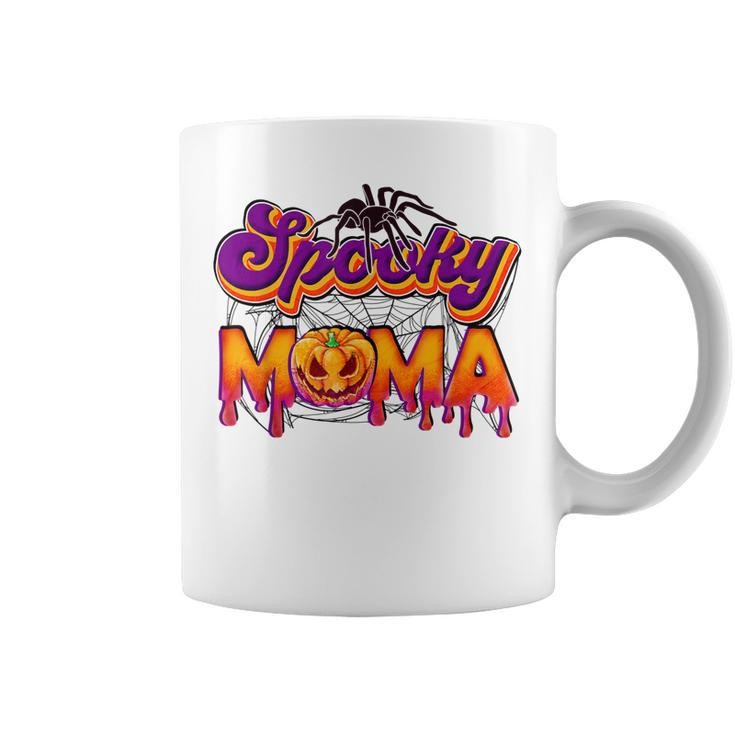 Spooky Mama Jack O Lantern Halloween Mama Pumpkin  Coffee Mug