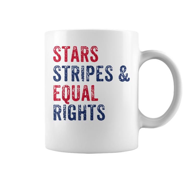 Stars Stripes And Equal Rights 4Th Of July Womens Rights  V2 Coffee Mug