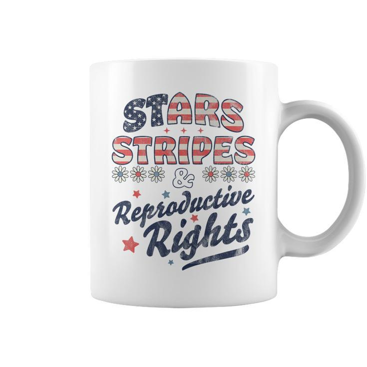Stars Stripes Reproductive Rights Patriotic 4Th Of July Cute   Coffee Mug