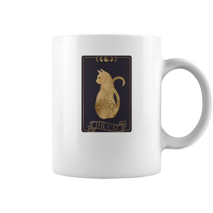 Tarrot Card Misterious The Cat Card Design Coffee Mug