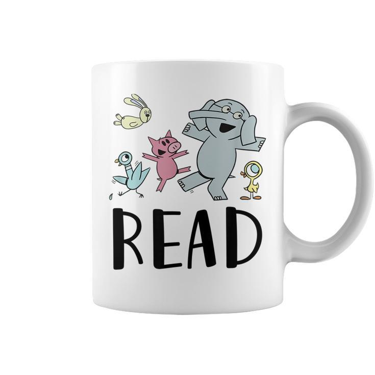 Teacher Library Funny Read Book Club Piggie Elephant Pigeons  Coffee Mug