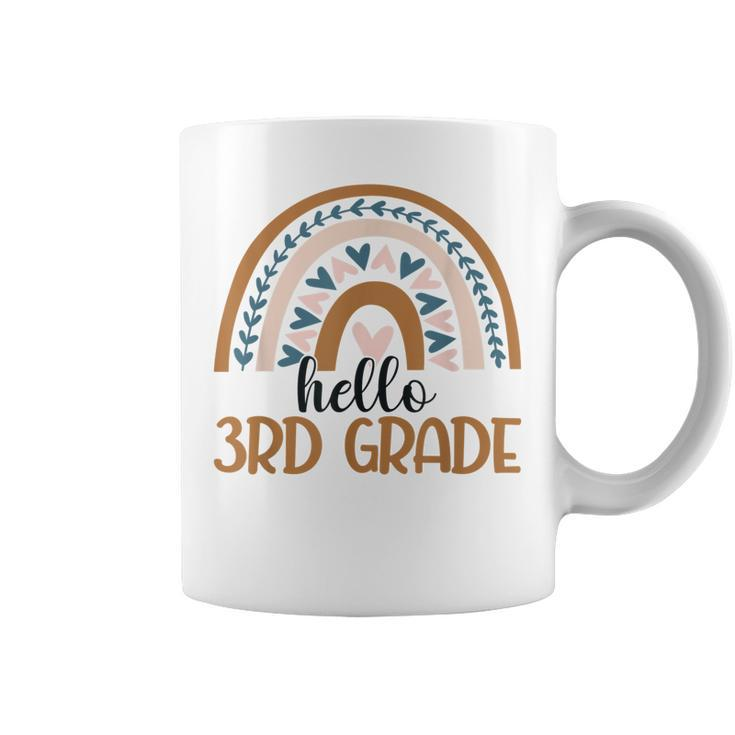 Third Grade Rainbow Teacher Hello 3Rd Grade Back To School  Coffee Mug