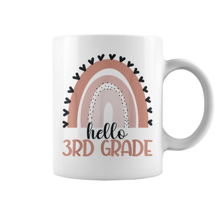 Third Grade Rainbow Teacher Student Hello 3Rd Grade Rainbow  Coffee Mug