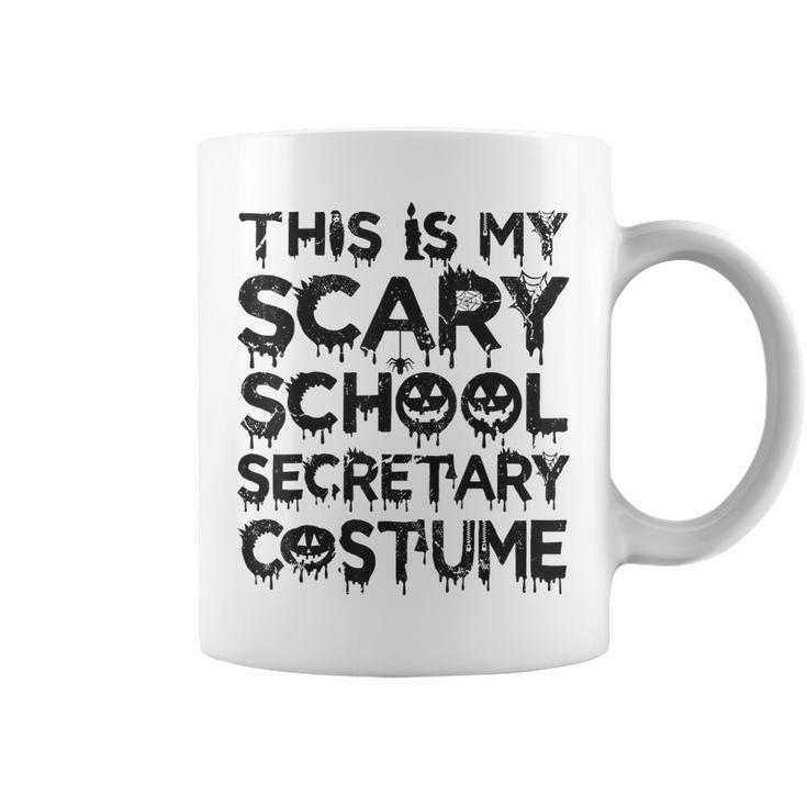 This Is My Scary School Secretary Costume Funny Halloween  Coffee Mug
