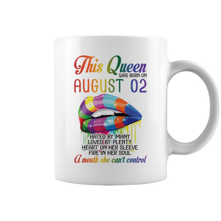 This Queen Was Born On August 2Nd Happy Birthday To Me Mommy  Coffee Mug