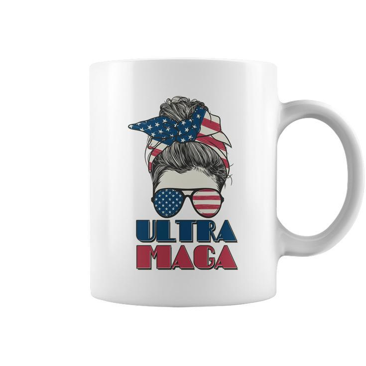 Ultra Maga Hair Bun Woman Coffee Mug