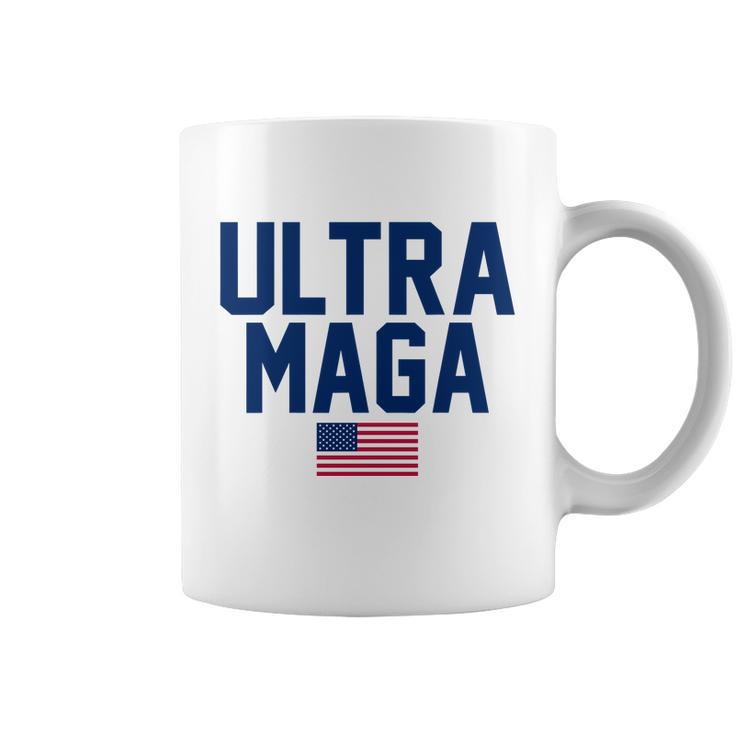 Ultra Maga Shirt Maga King Funny Anti Biden American Flag Pro Trump Trendy Tshirt Coffee Mug