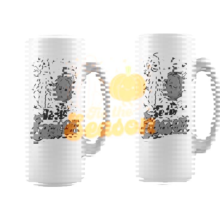Vintage Tis The Season Cute Pumpkin Fall Halloween Costume Coffee Mug