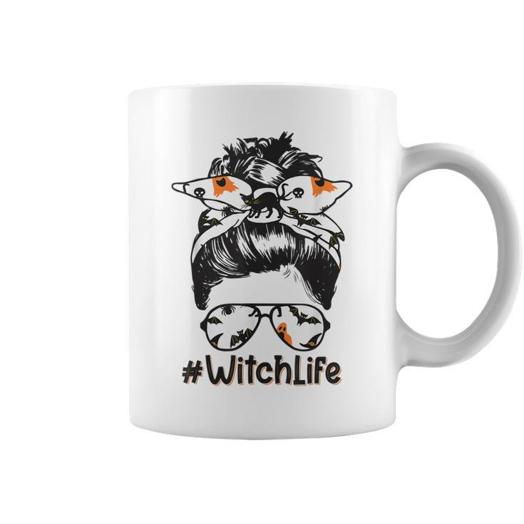 Witch-Life Halloween Messy Bun Witchlife Bandana Women Girl  Coffee Mug
