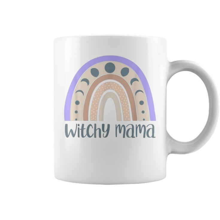 Witchy Mama Rainbow Witch Vibes Halloween Manifesting  Coffee Mug