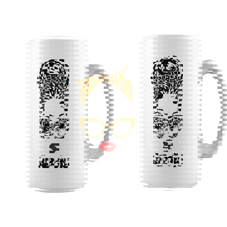 Womens Born In July Birthday Gift Leopard July Girl Coffee Mug