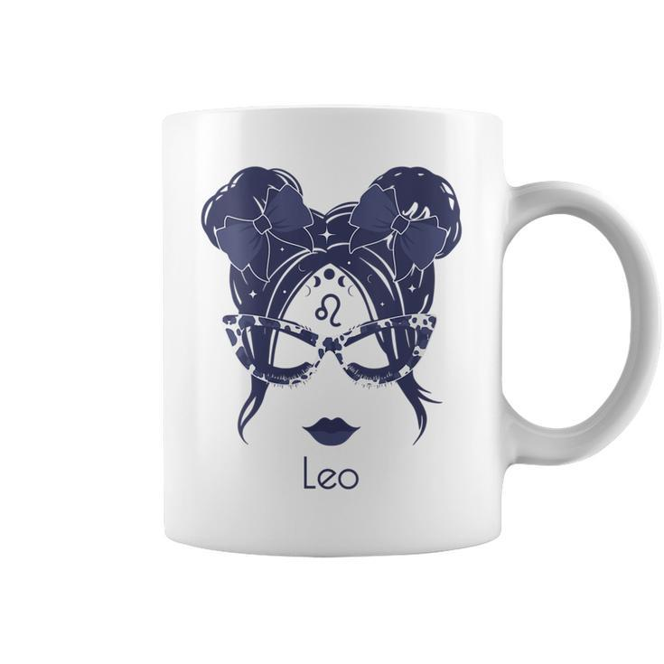 Womens Leo Girl Zodiac Birthday Coffee Mug