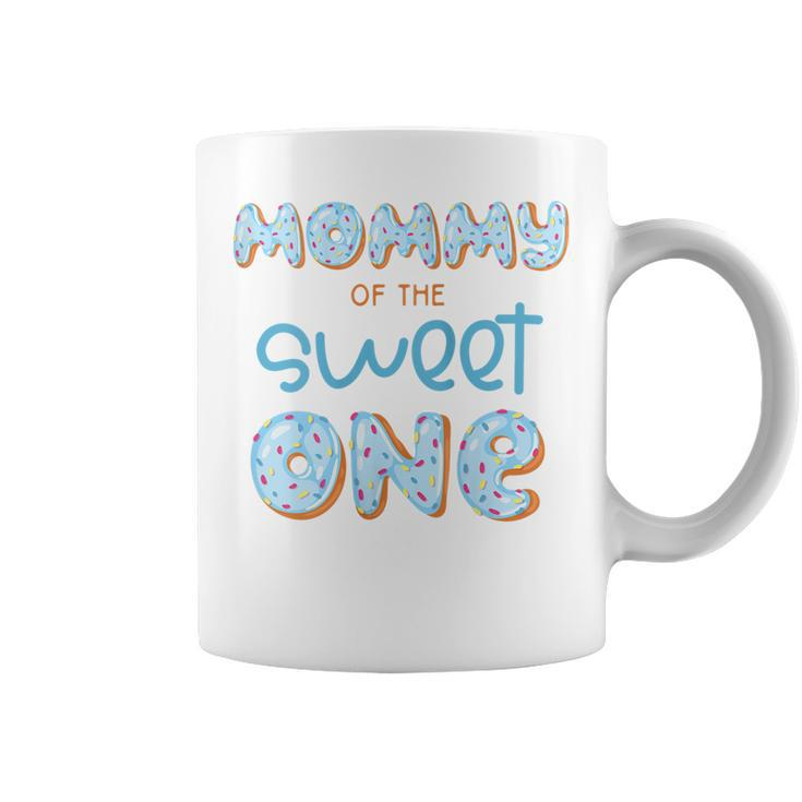 Womens Mommy Of The Sweet One Donut Boy 1St Birthday Party Mama Mom  Coffee Mug