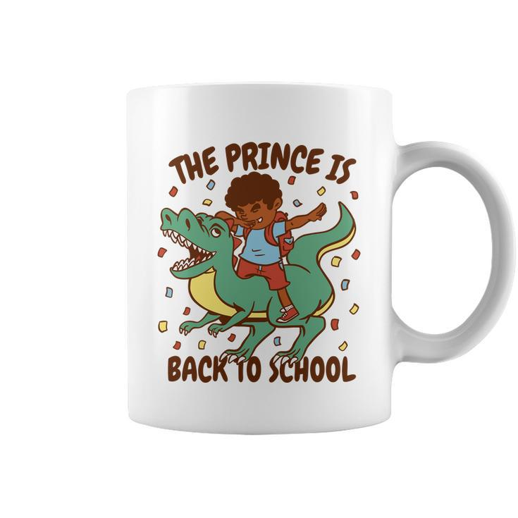 The Prince Is Back To School Dinosaur Dab Coffee Mug