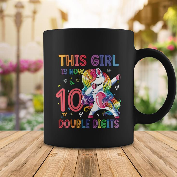 10Th Birthday Gift Girls This Girl Is Now 10 Double Digits Funny Gift Coffee Mug Unique Gifts