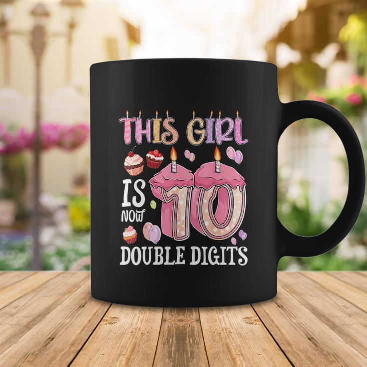10Th Birthday This Girl Is Now 10 Years Old Double Digits Coffee Mug Unique Gifts