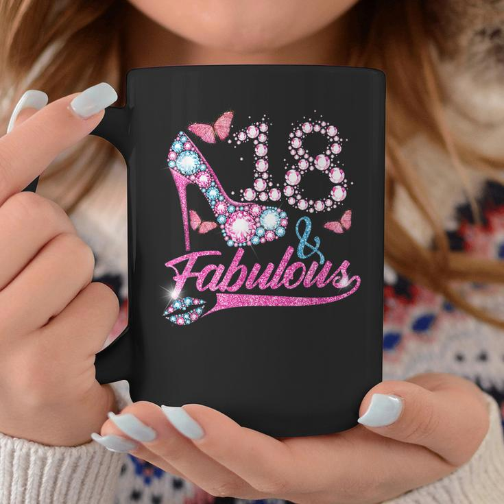 18 Year Old Gifts 18 & Fabulous 18Th Birthday For Women Girl Coffee Mug Personalized Gifts
