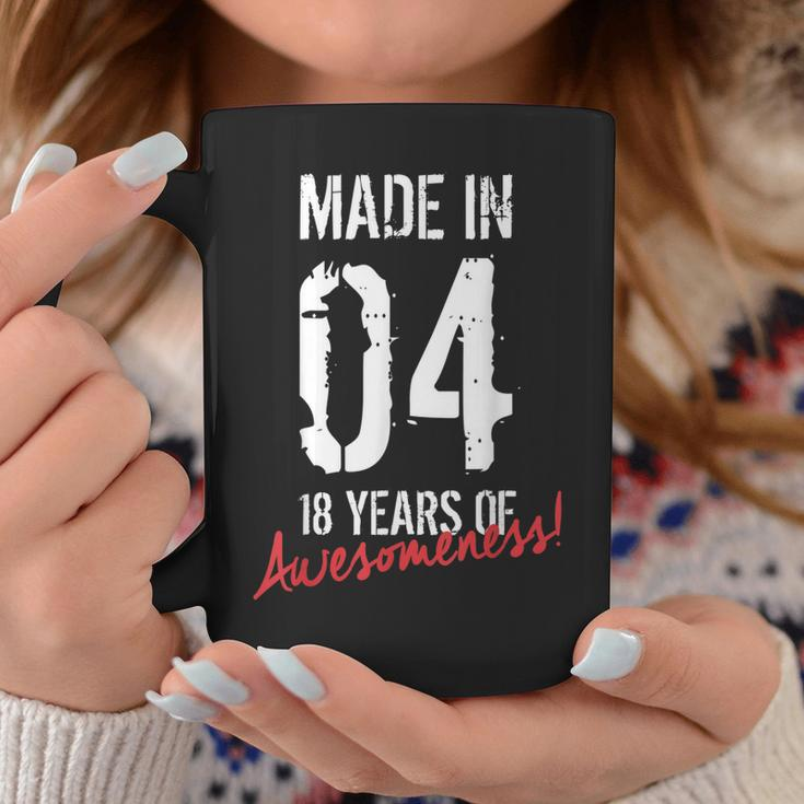 18Th Birthday Boys Girls Awesome Since 2004 18 Year Old Coffee Mug Personalized Gifts