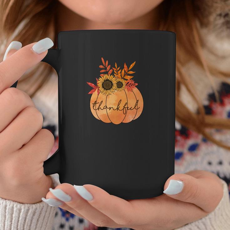 Thankful Pumpkin Gift Fall Season Coffee Mug
