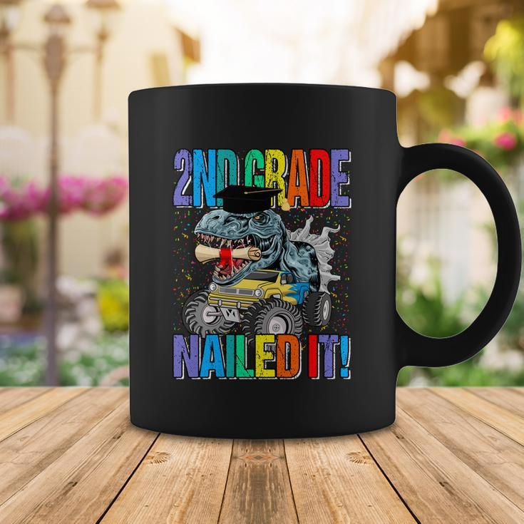 2Nd Grade Nailed It Monster Truck Dinosaur Funny Gift Coffee Mug Unique Gifts