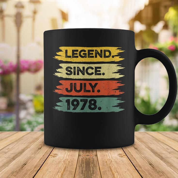 44Th Birthday Retro Vintage Legend Since July 1978 Coffee Mug Funny Gifts