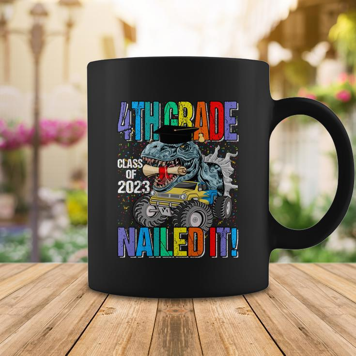 4Th Grade Class Of 2023 Nailed It Monster Truck Dinosaur Gift Coffee Mug Unique Gifts