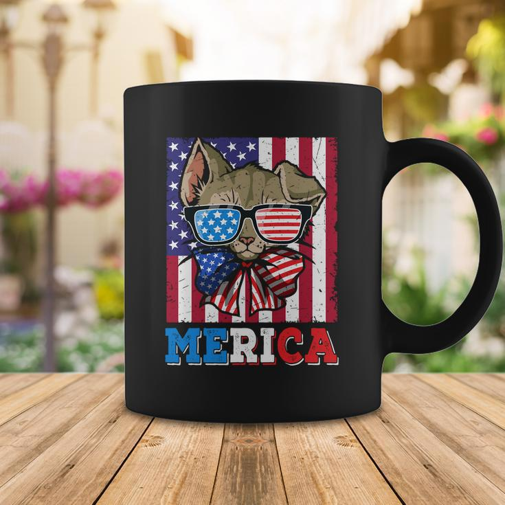4Th Of July Merica American Cat Lover Coffee Mug Unique Gifts